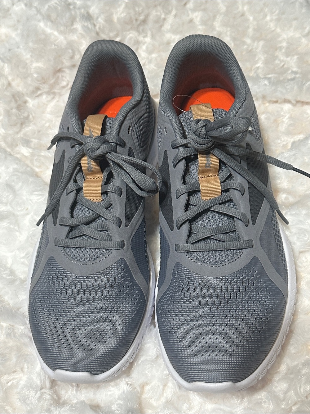 Reebok Flexagon Force 2.0 Men’s Size 8 Gray Tan Training Sneakers NWT